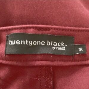 Rue21 Red Maroon Mid Rise Skinny Jeans